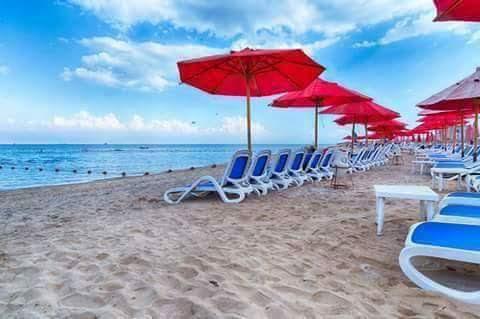 Chalet Porto South Beach - Beach Front Sea View Ain Sukhna Exterior foto